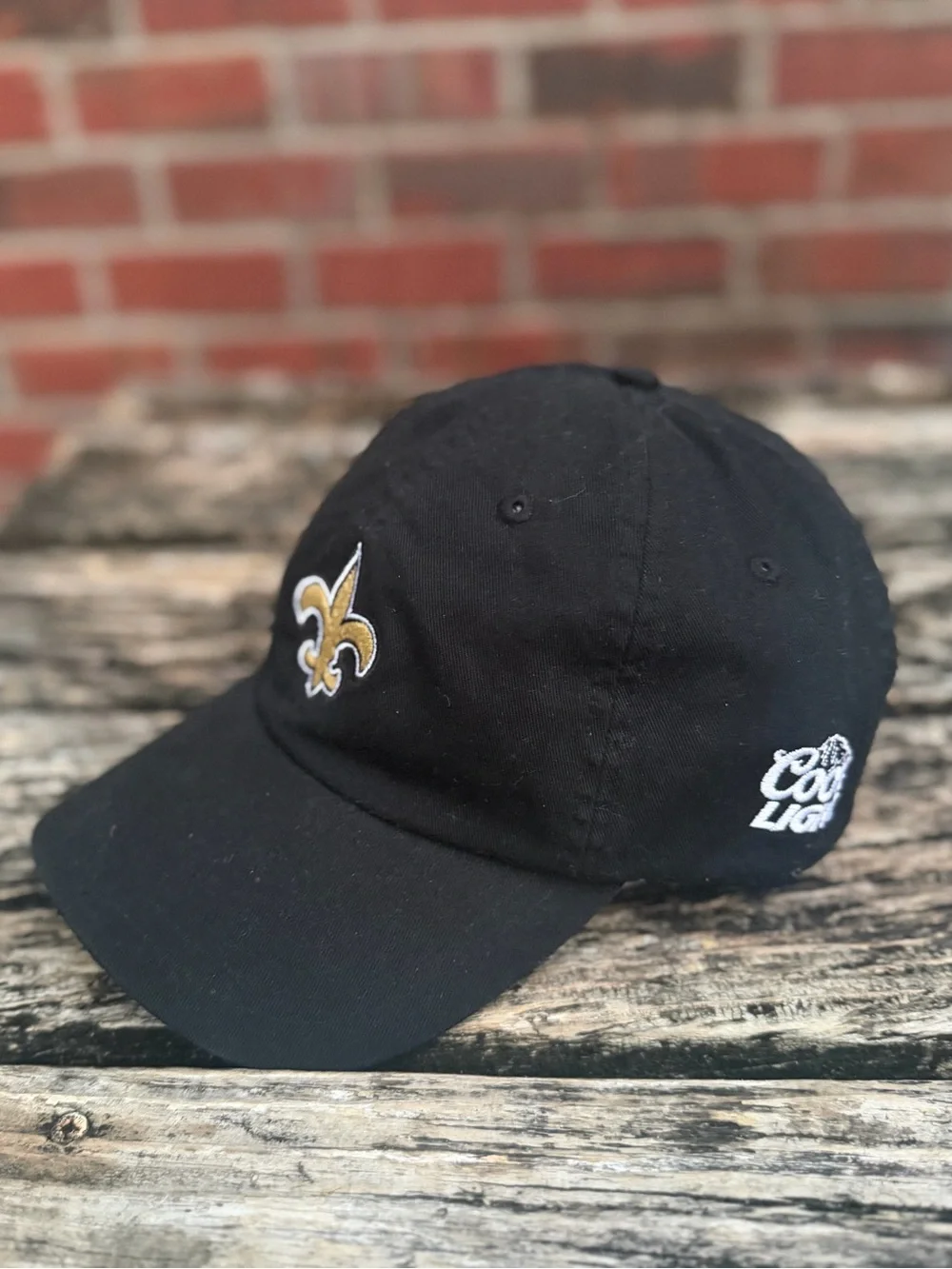 New Orleans Saints NFL Coors Light Fleur-de-Lis Embroidered Adjustable Hat P1